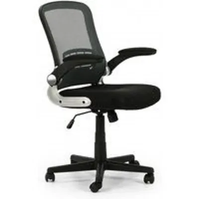 VS Venta-Stock Cosmos Silla de Oficina Reclinable con Brazos Abatibles Negra
