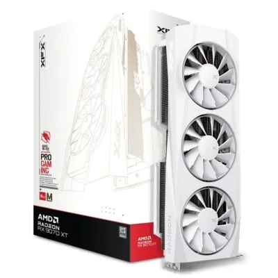 XFX QUICKSILVER Radeon RX 9070 XT 16GB Triple Fan White