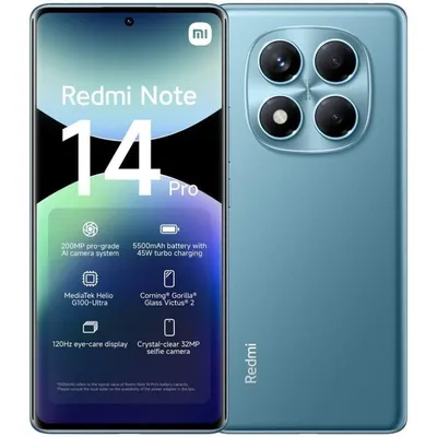 Xiaomi Redmi Note 14 Pro 4G 12/512GB Azul Océano