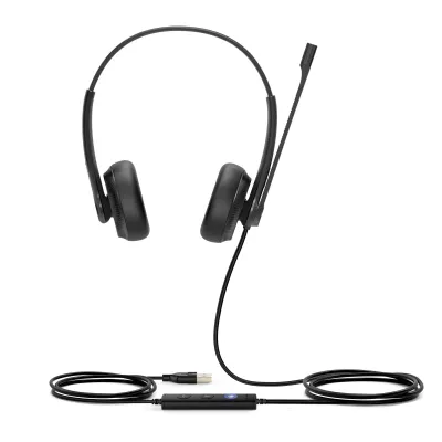 Yealink UH34 Dual Teams Auriculares Alámbricos Diadema Oficina USB Tipo A Negro