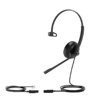 Yealink YHS34 Auriculares Diadema Alámbrico Oficina Negro