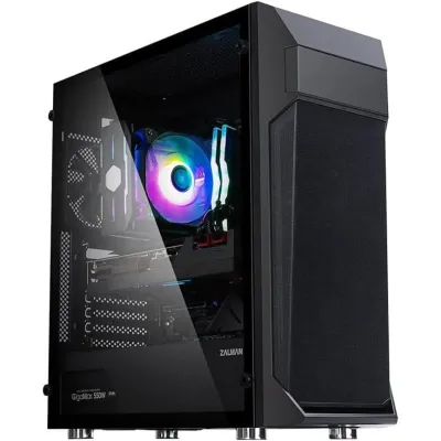 Zalman Z1 Plus Mid Tower USB 3.0 Cristal Templado Negra