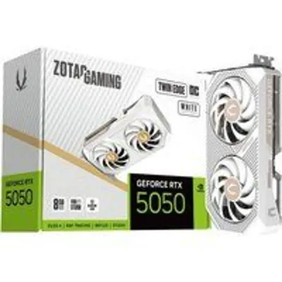 ZOTAC GAMING GeForce RTX 5050 Twin Edge OC White Edition 8GB GDDR6 Reflex 2 RTX AI DLSS4