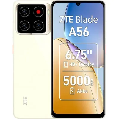 ZTE Blade A56 4GB 64GB 6,75" HD+ 90Hz 4G Dual SIM Triple Cámara IP54 Android 15 Oro